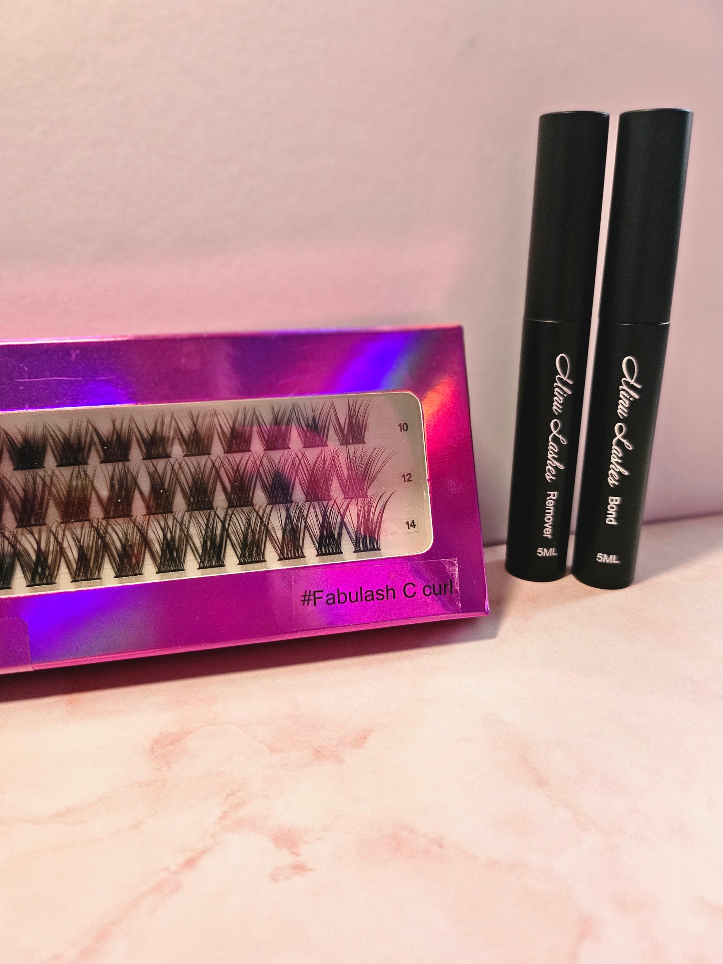 DIY Eyelash plastic case + bond and remover by MinuLashes