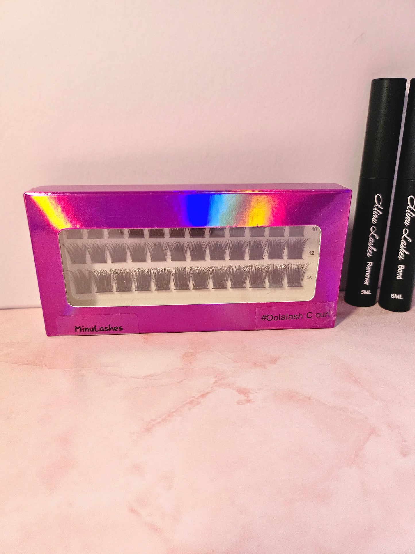 DIY Eyelash plastic case + bond and remover by MinuLashes