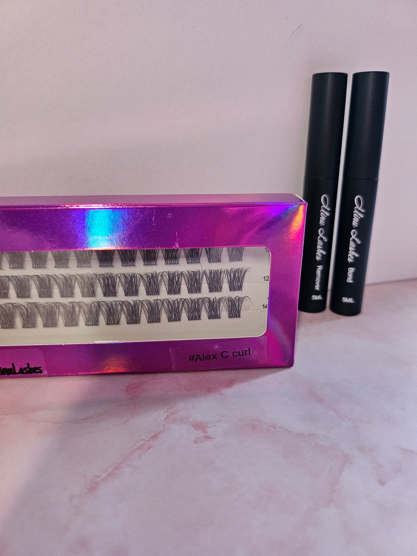DIY Eyelash plastic case + bond and remover by MinuLashes