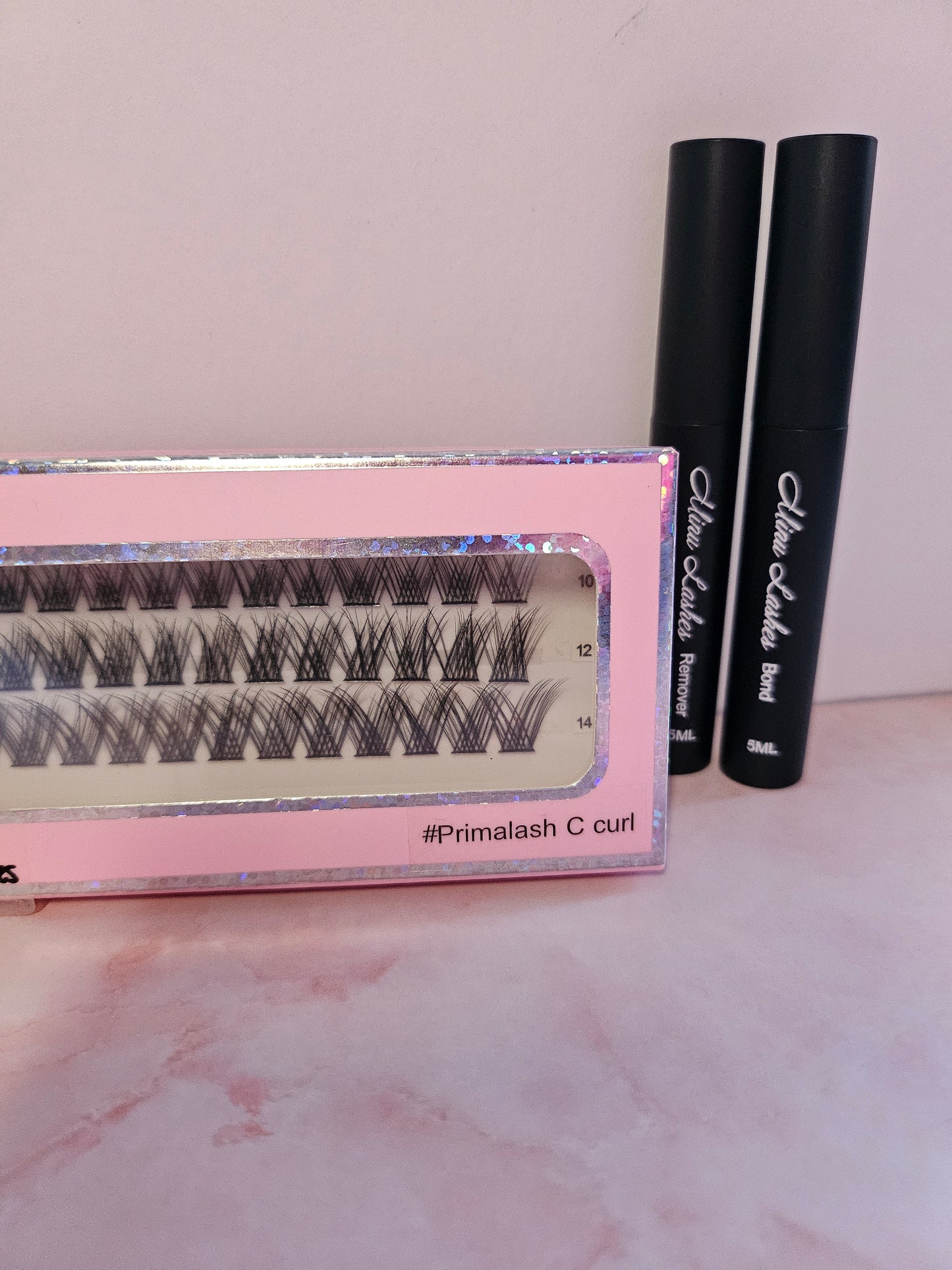 DIY Eyelash plastic case + bond and remover by MinuLashes