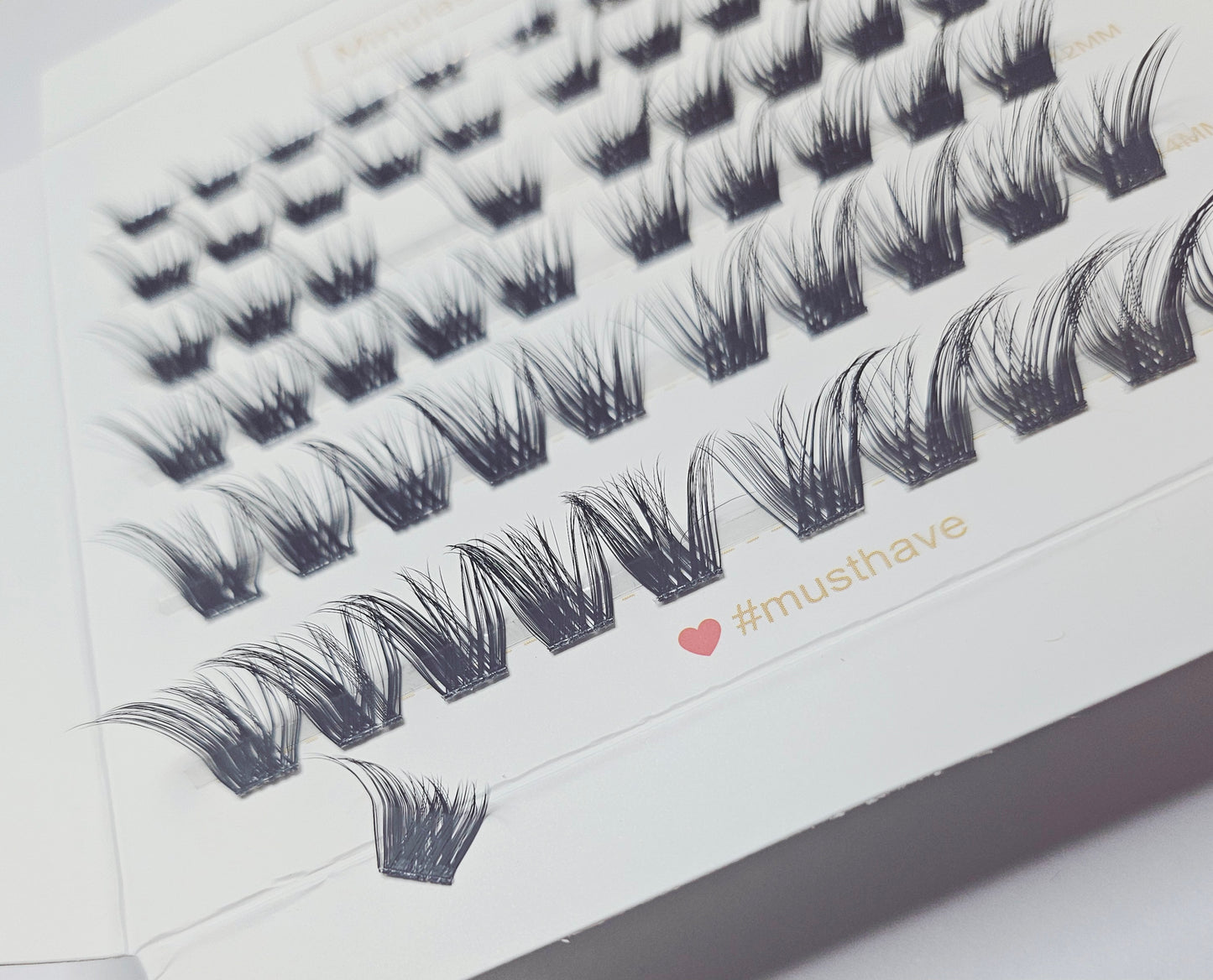 Natural Foxy LD Curl Cashmere Cluster Lashes – Paper Box 8–16mm