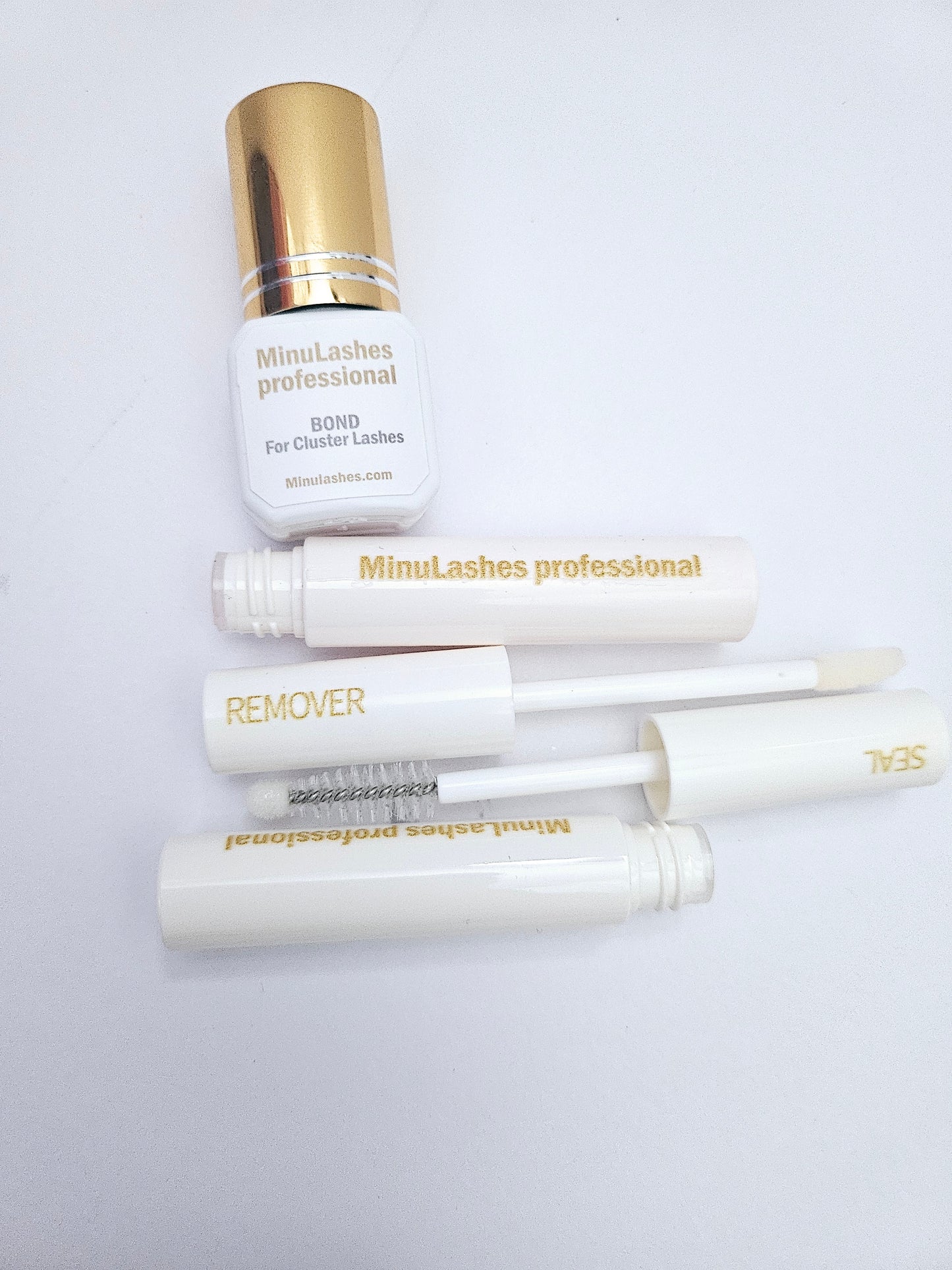 MinuLashes Professional Bond, Seal & Gel Remover Set