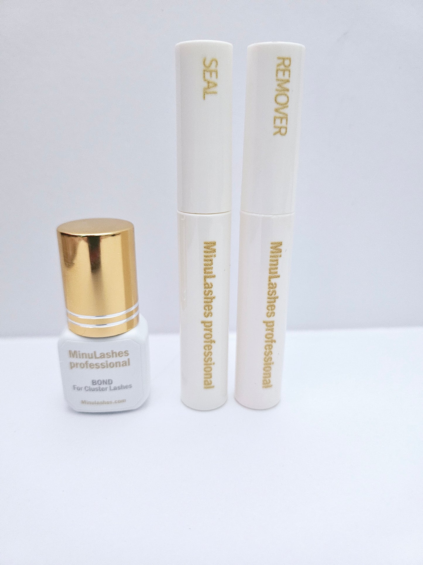 MinuLashes Professional Bond, Seal & Gel Remover Set