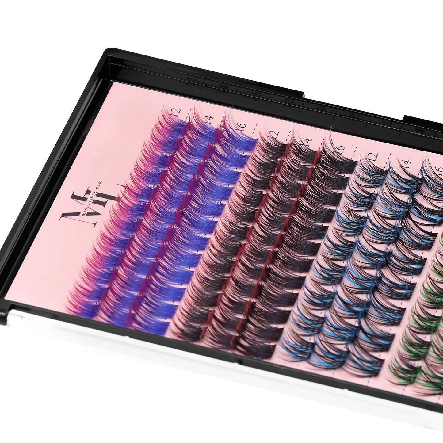 DIY Lash Clusters D-Curl Color Mix โ 4 Styles in One Pack by MinuLashes