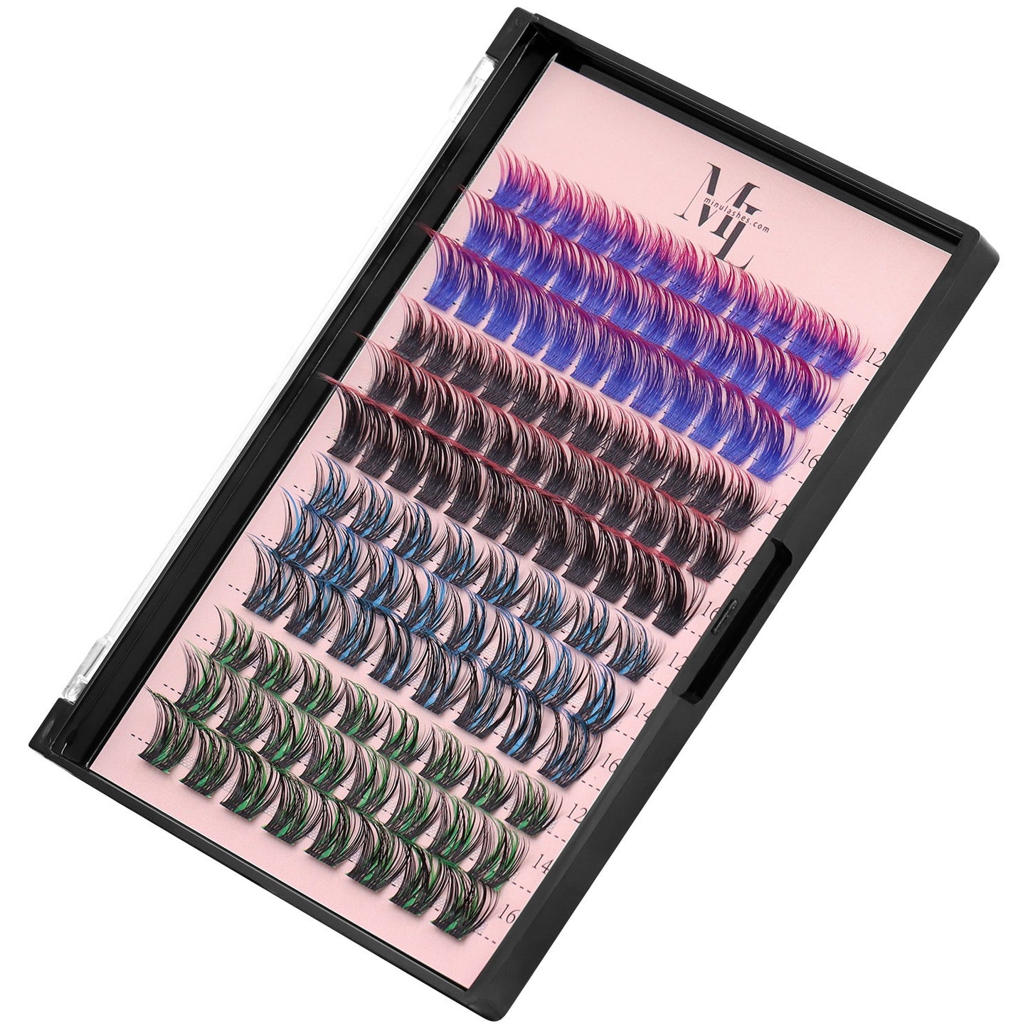 DIY Lash Clusters D-Curl Color Mix โ 4 Styles in One Pack by MinuLashes