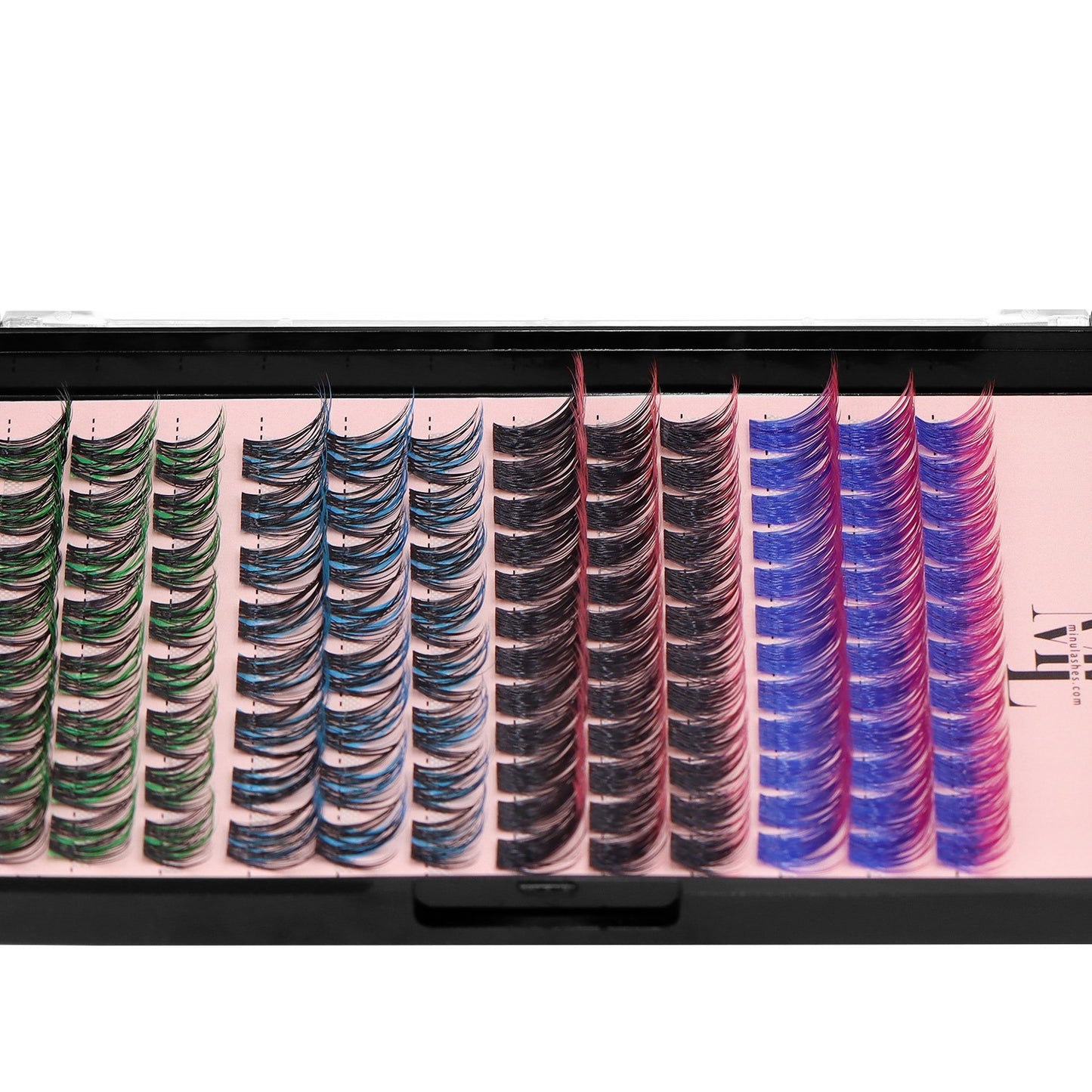DIY Lash Clusters D-Curl Color Mix โ 4 Styles in One Pack by MinuLashes