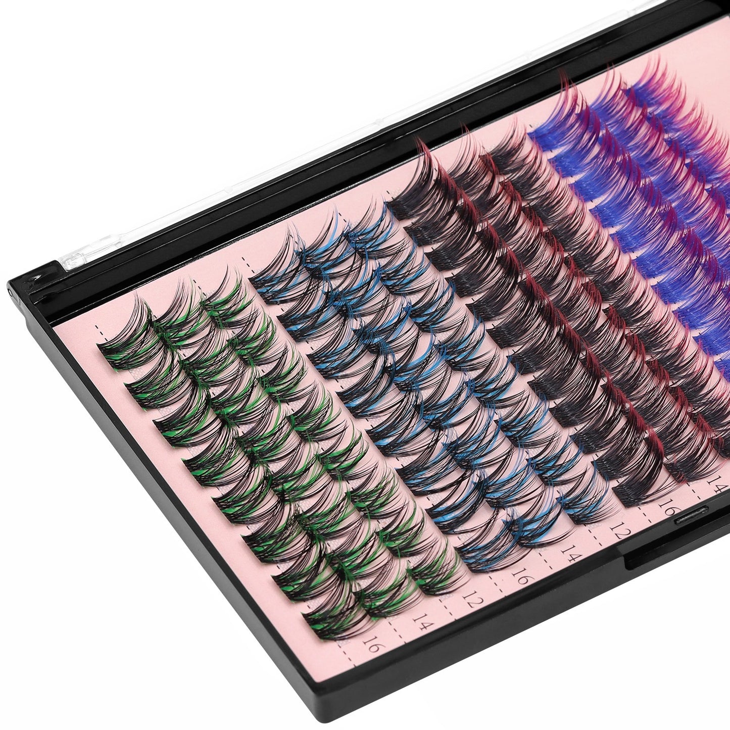 DIY Lash Clusters D-Curl Color Mix โ 4 Styles in One Pack by MinuLashes