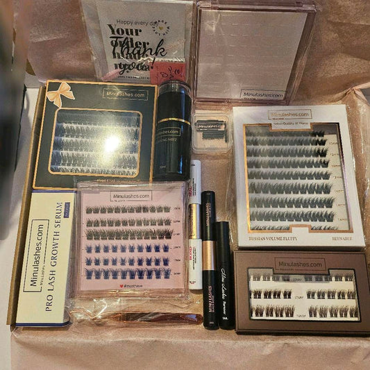 Lash Royal Collection – Mega Premium DIY Lash Box (10+ Items) by MinuLashes