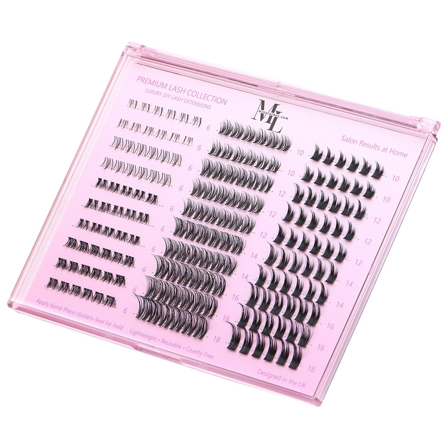 DIY Lash Clusters Only – Mixed Wispy Volume Lashes (No Bond & Seal)
Lash Style
Wispy • Volume • Custom Mapping
Lengths
10mm – 18mm (mixed)