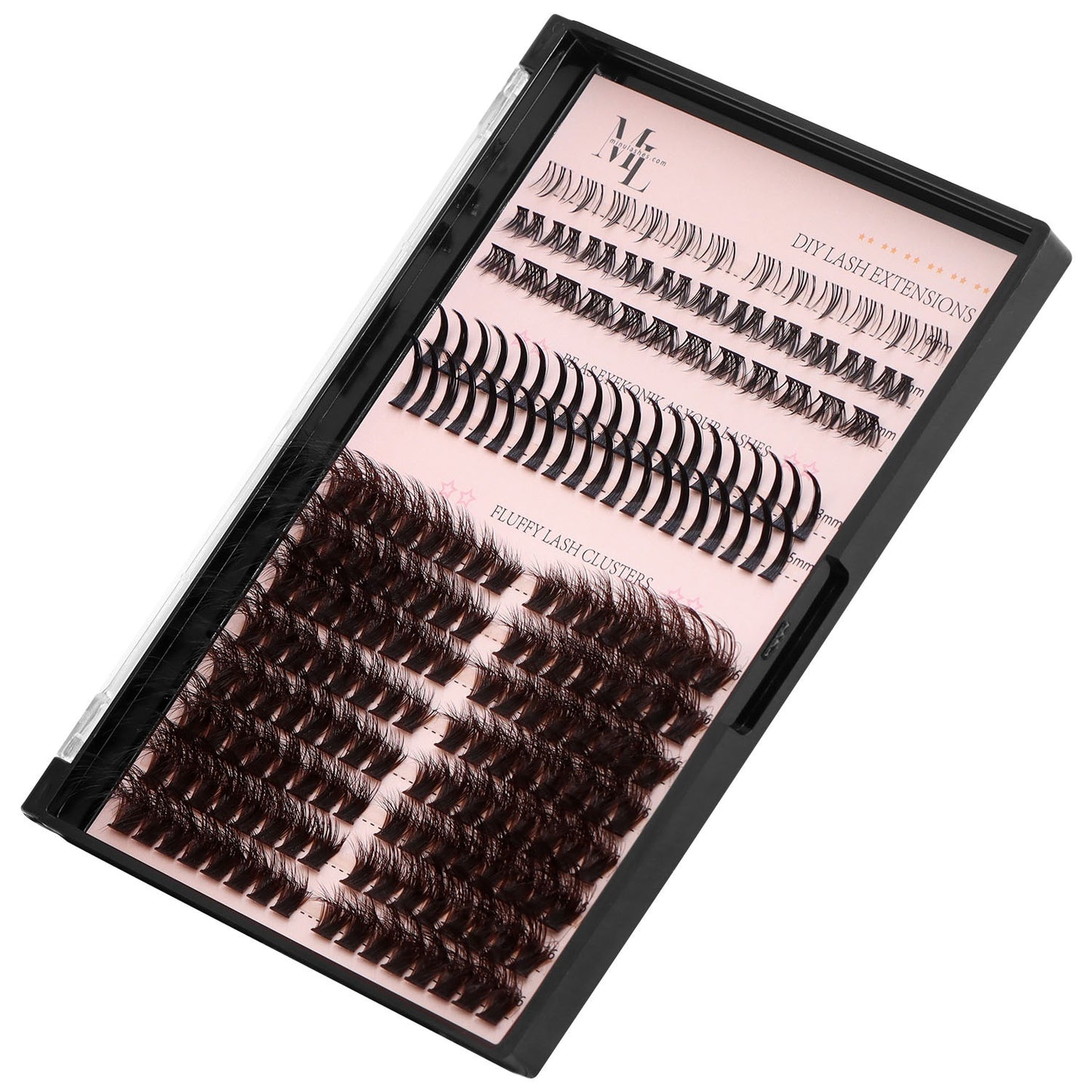 Drama Queen Fluffy Lash Extensions  D Curl – Dark Brown
