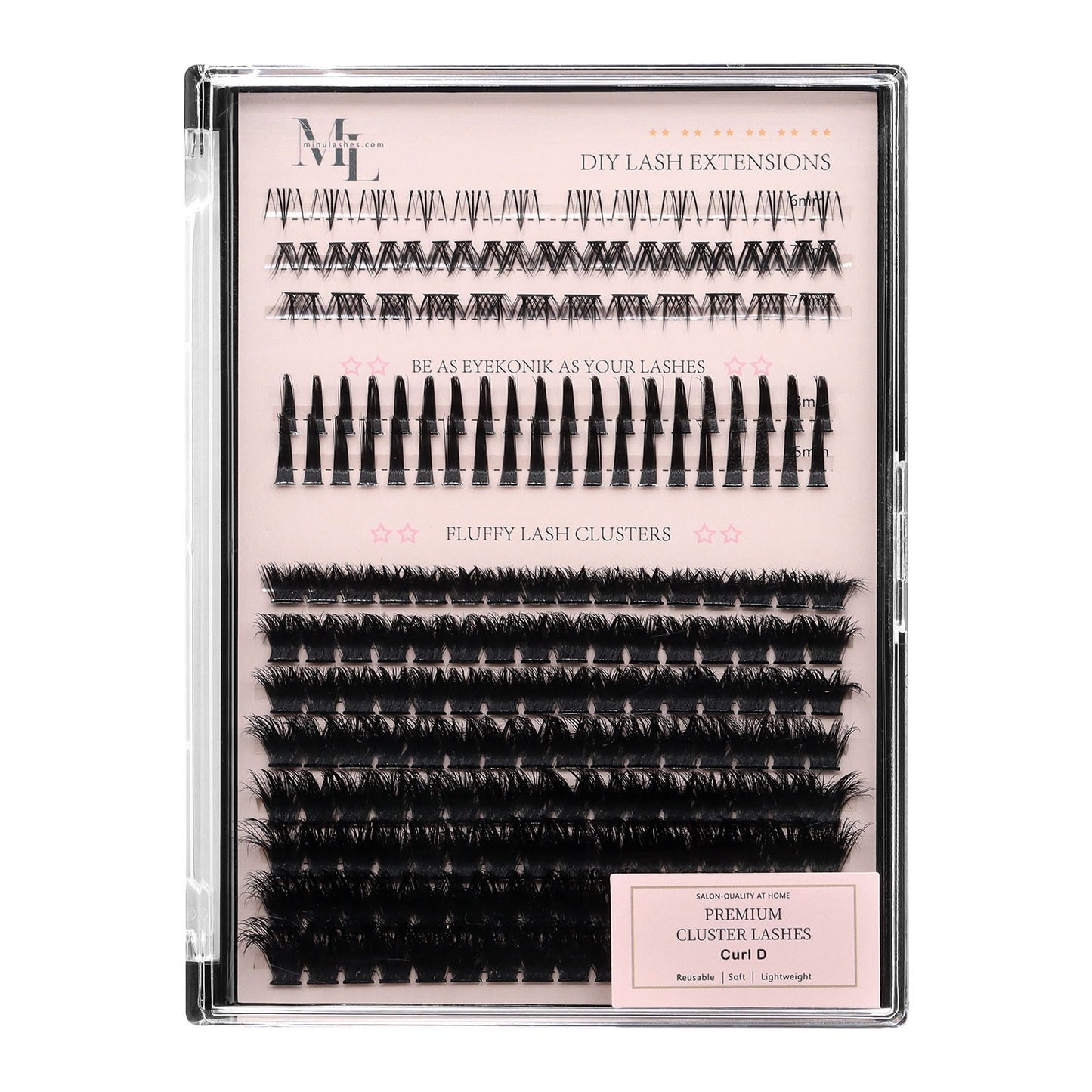 Sara Fluffy Lash Extensions  D Curl