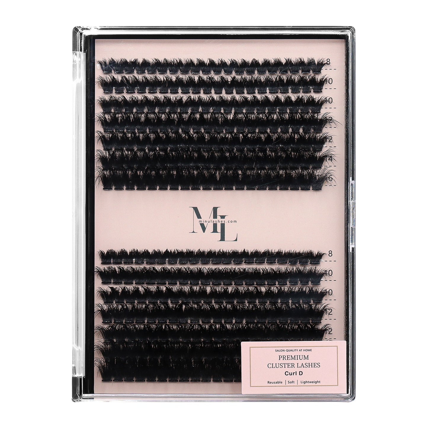 Midnight Fluffy 300D Lash Extensions  D Curl