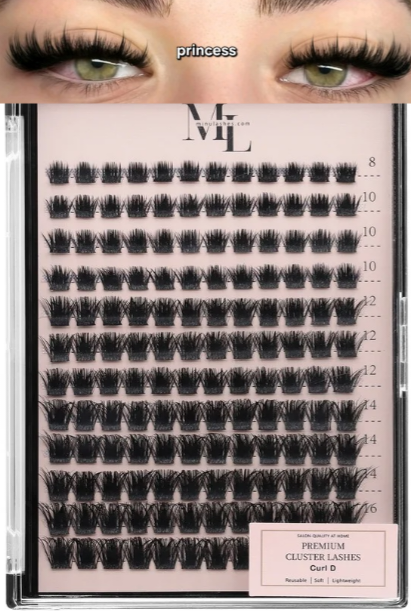 Princess Wispy Lash Extensions  D Curl