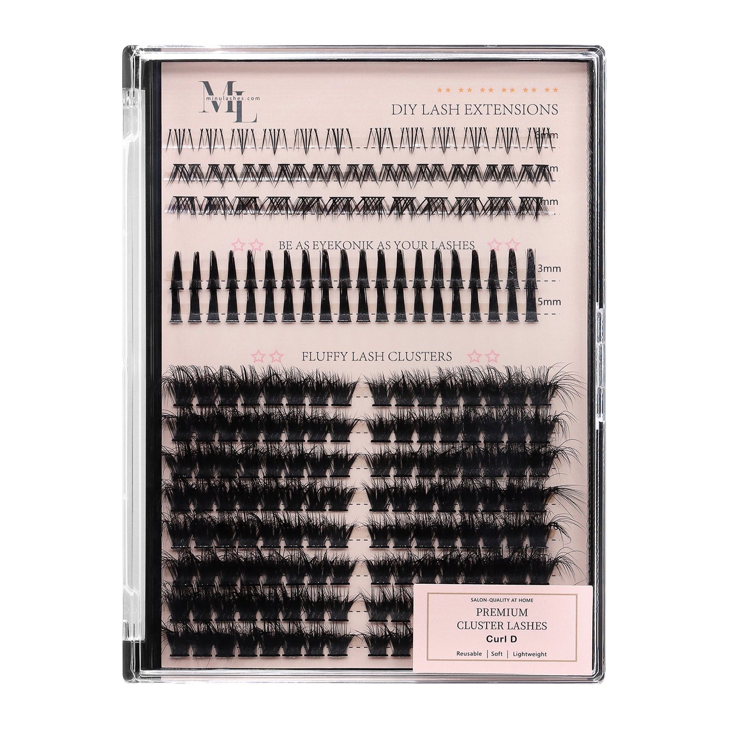 Drama Queen Fluffy Lash Extensions  D Curl – Black