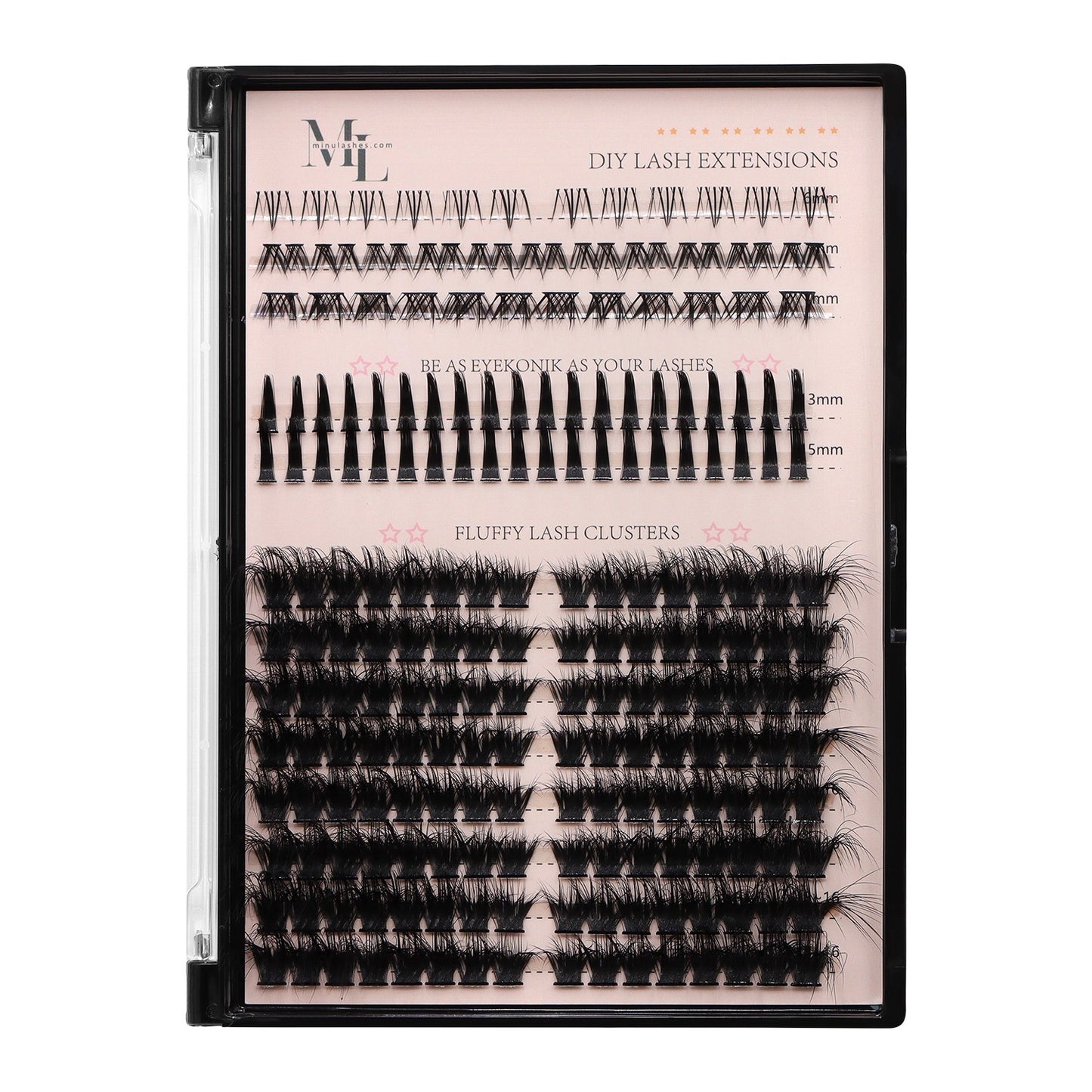 Drama Queen Fluffy Lash Extensions  D Curl – Black