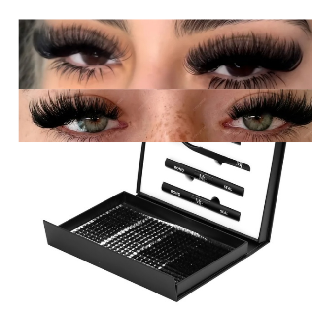 Premium DIY Lash Extension Kit – Cat Eye Glam Cluster Lashes (Luxury Collection)