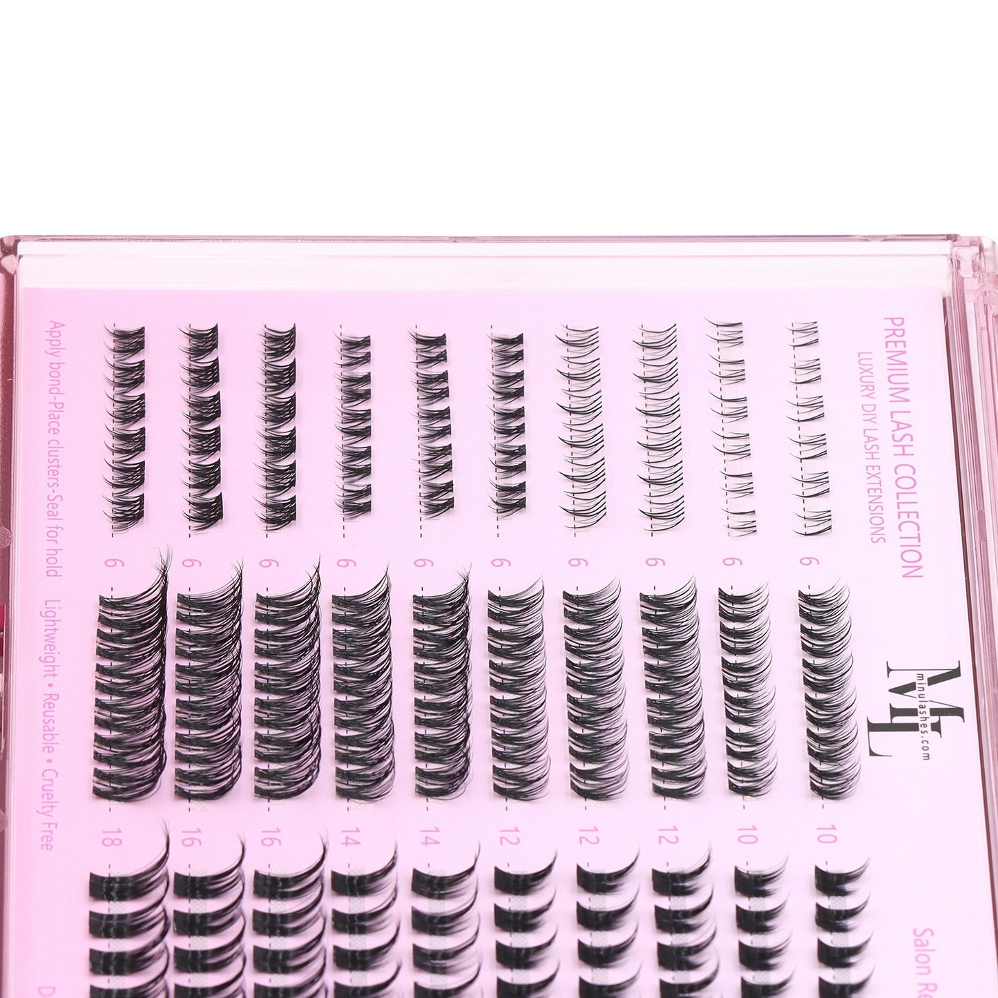 DIY Lash Clusters Only – Mixed Wispy Volume Lashes (No Bond & Seal)
Lash Style
Wispy • Volume • Custom Mapping
Lengths
10mm – 18mm (mixed)