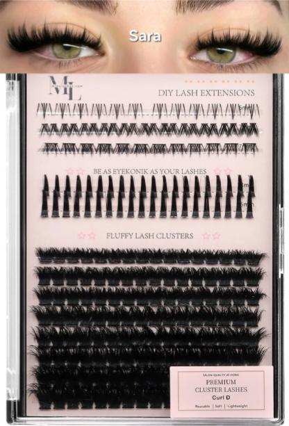 Sara Fluffy Lash Extensions  D Curl